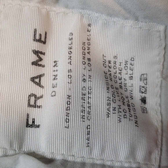 FRAME DENIM LE SKINNY DE JEANNE TWO STEPS FRAYED HEM ANTIBES JEAN, SIZE 24 - Picture 6 of 13